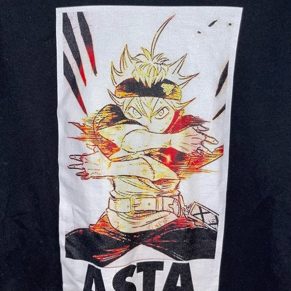 ASTA Anime Graphic Crewneck Short Sleeve T-Shirt UNISEX Heavy Cotton Siz… - Picture 2 of 6